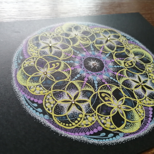 点描曼荼羅アート【大天使ミカエル】 絵画 Prism rose 通販