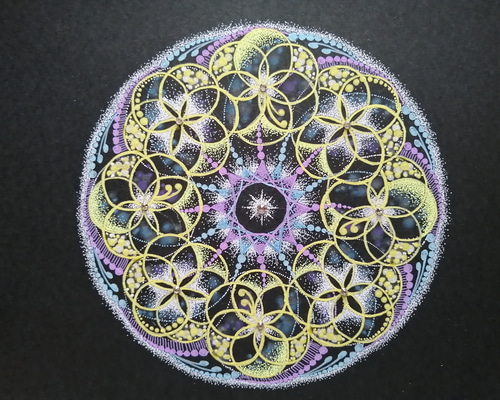 点描曼荼羅アート【大天使ガブリエル】 e0cd322abefa3c2e3241a963bd4f19