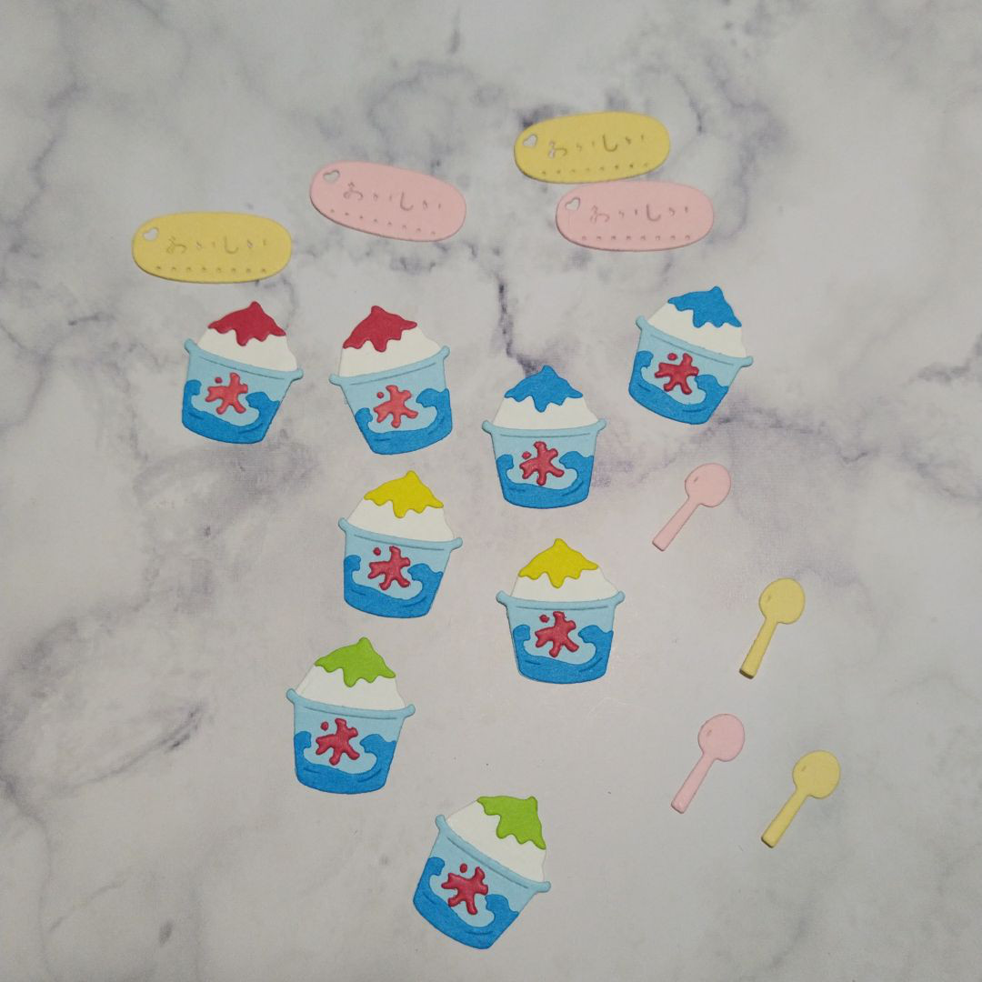 海藻 貝 アルバム 写真素材 ダイカット クラフトパンチ