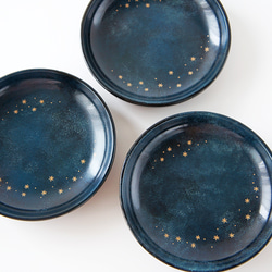 星降る夜空　漆の豆皿「アスタリスク・青」 9枚目の画像