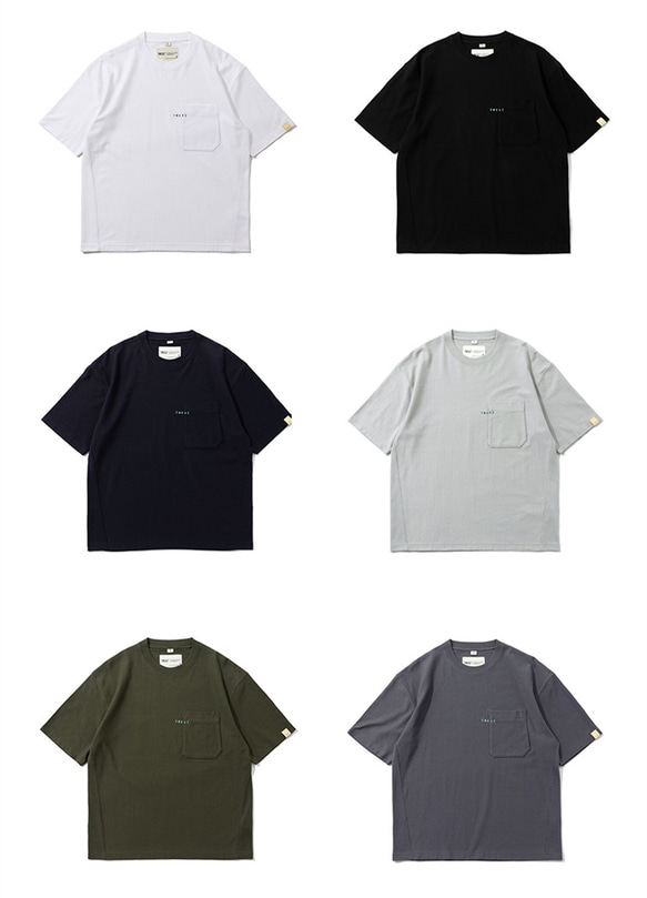 TMCAZ PocketTee [ブラック] オーバーサイズ 半袖 ダブルポケット Tシャツ 綿100% 10枚目の画像