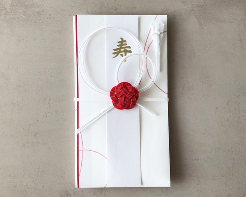 ⌘ フルオーダーご祝儀袋 ⌘ ご祝儀袋 - Temari （赤） ご祝儀袋・袱紗（ふくさ） mizuhiki-iro
