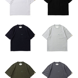 TMCAZ PocketTee [藏青色] 廓形短袖雙層口袋T恤 100%棉 第10張的照片