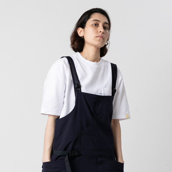 TMCAZ PocketTee【ネイビー】オーバーサイズ半袖ダブルポケットTシャツ綿100％ 15枚目の画像