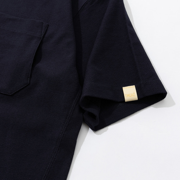 TMCAZ PocketTee【ネイビー】オーバーサイズ半袖ダブルポケットTシャツ綿100％ 8枚目の画像