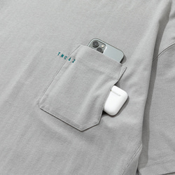 TMCAZ PocketTee【ネイビー】オーバーサイズ半袖ダブルポケットTシャツ綿100％ 19枚目の画像