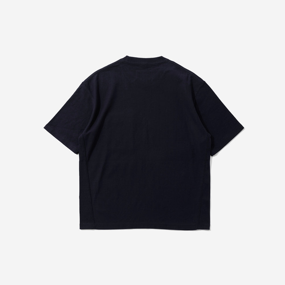 TMCAZ PocketTee【ネイビー】オーバーサイズ半袖ダブルポケットTシャツ綿100％ 3枚目の画像