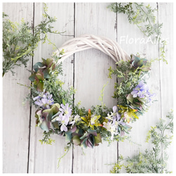 【SOLD】森の三日月クリスマスリース 森の三日月リース☆*:クリスマスリース ドライフラワーリース 北欧 冬