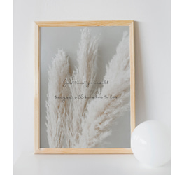 【アートポスター】植物　パンパスグラス　北欧　ウェルカムボード　ポスター　アート　インテリア　シンプル　ボタニカル 2枚目の画像