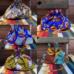 旅行にも最適☆サブバッグにもなるアフリカンバティックトートbag