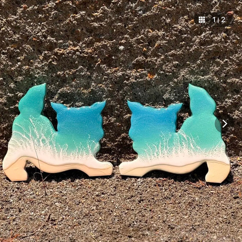 オーダー品！シーサー オーシャンアートパネル 海 波アート エポキシ