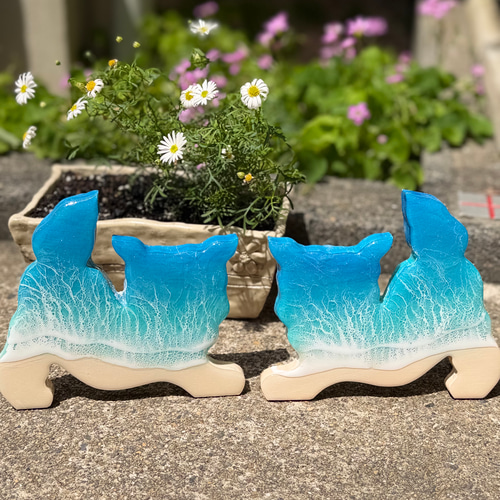 オーダー品！シーサー オーシャンアートパネル 海 波アート エポキシ