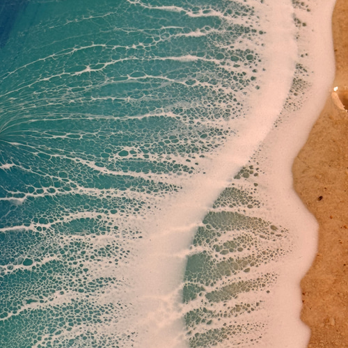 オーダー品！シーサー オーシャンアートパネル 海 波アート エポキシ