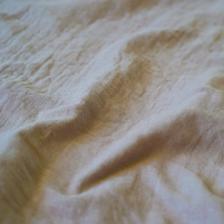 喇叭袖紗布T卹/粉米色/三河紡織雙層紗布 第7張的照片