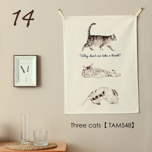 ファブリックポスター タペストリー キャット 猫 ペット ジュビリー