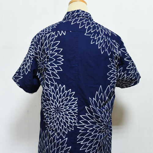 2022発売 Deep blue 着物アロハシャツ size M | ochge.org