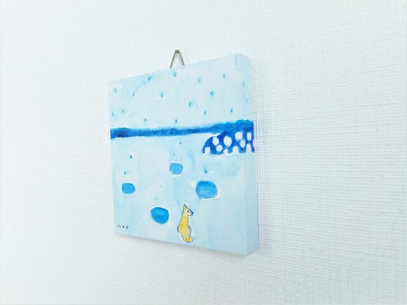 ミニアートパネル「rainy day」※水彩イラスト　原画 5枚目の画像