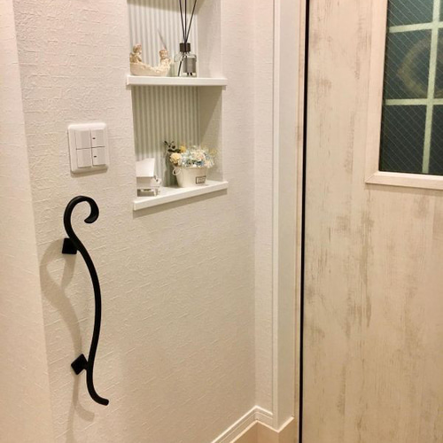 くるん手すり 600】アルミ製 おしゃれ 玄関 新築 リフォーム