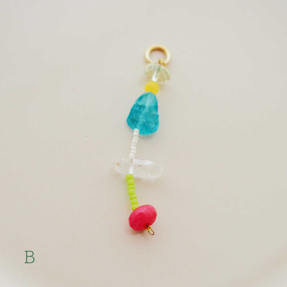 [Natsuppo!] 彩色耳環吊飾（5 色） 第5張的照片