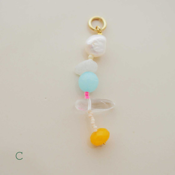 [Natsuppo!] 彩色耳環吊飾（5 色） 第6張的照片