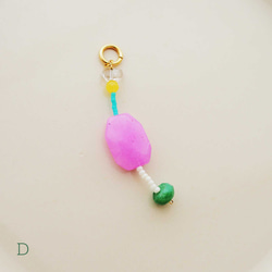 [Natsuppo!] 彩色耳環吊飾（5 色） 第7張的照片