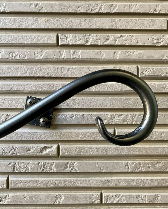 【乙女デザイン くるんくるん手すり　800ｍｍ】アルミ製 おしゃれ 玄関 新築 リフォーム リノベーション だから