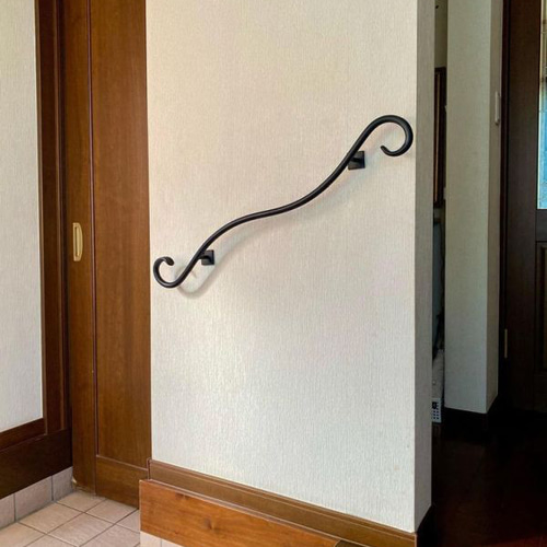 くるん手すり 800】アルミ製 その他インテリア雑貨 ブルーティアラ