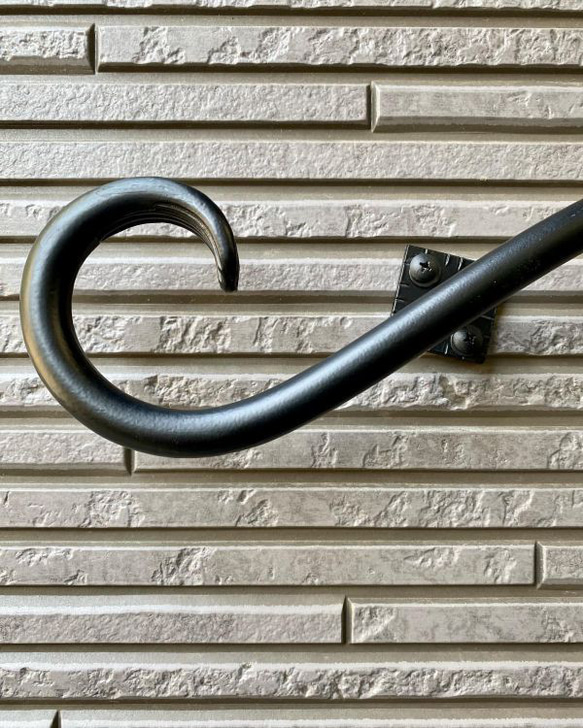 【乙女デザイン くるんくるん手すり　800ｍｍ】アルミ製 おしゃれ 玄関 新築 リフォーム リノベーション だから