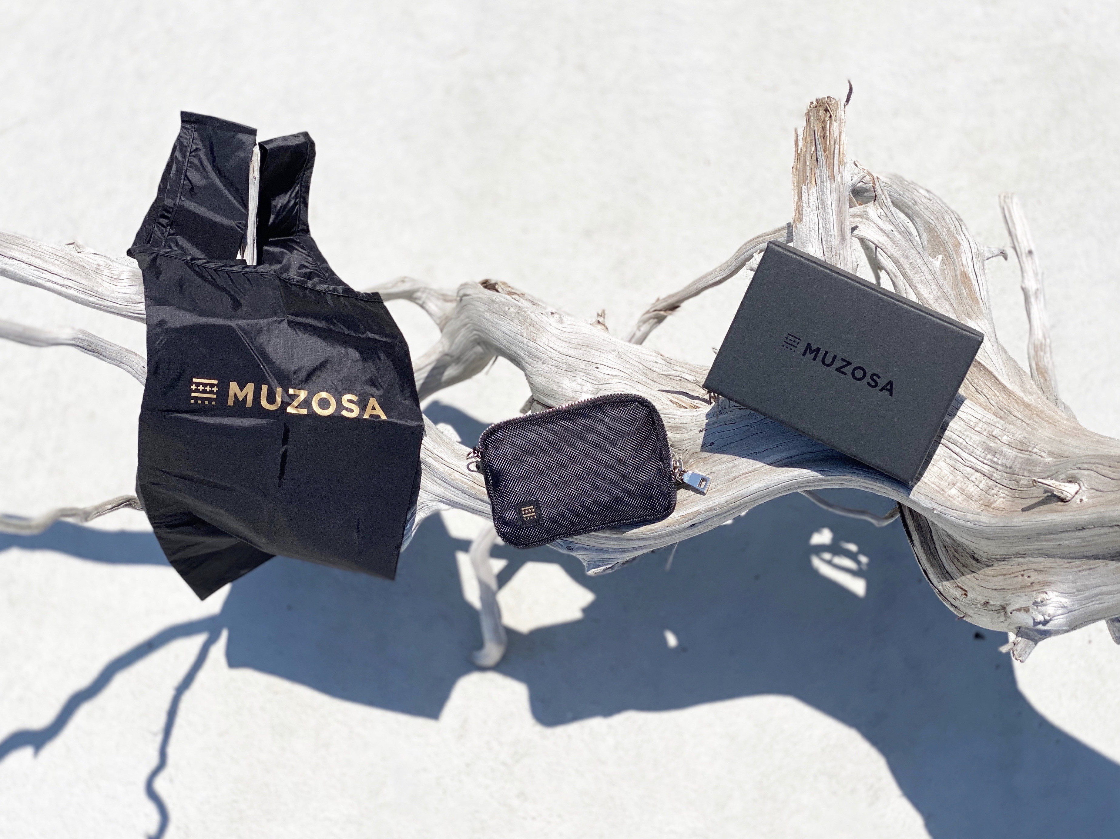 【財布＆鍵＆エコバッグ】「MUZOSA & NYLON ULTRALIGHT BAG」◆ミニマリスト、キャンプ