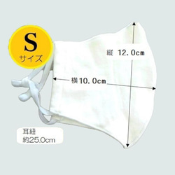 ハンドメイド　ＣOOL冷感加工マスク　S 4枚目の画像
