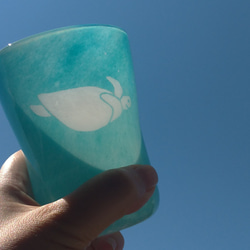　海コップ　ウミガメ　グラス　ビアグラス 8枚目の画像
