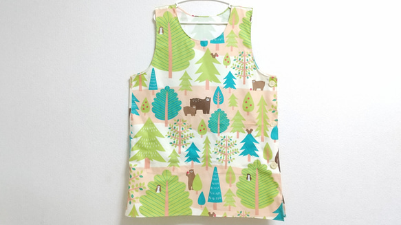 森のくまさん 保育士エプロン サイズオーダー エプロン taraleshko