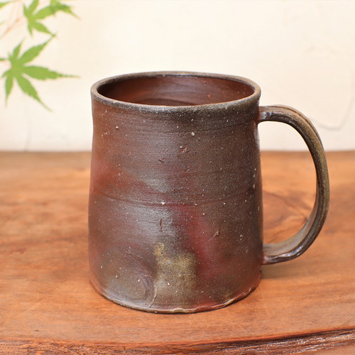 備前焼 ビールジョッキ・サンギリ b5-085 ビアグラス・ジョッキ