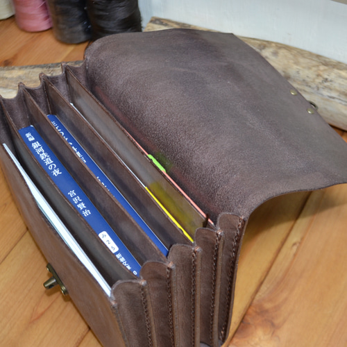 文庫本が入るポーチ マヤレザー素材 その他ケース FT.craft 通販