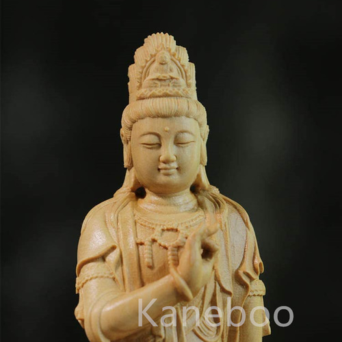 鰲魚観音 観音像 観音菩薩 仏像 彫刻 観世音菩薩 高級木彫り 彫刻