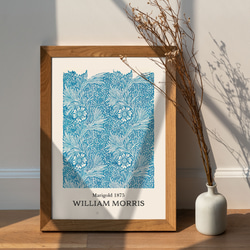 アートポスター インテリアポスター ウィリアム・モリス マリーゴールド ブルー Marigold モリス 2枚目の画像
