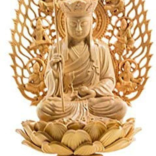 木彫り 地蔵菩薩 柘植の木 仏壇仏像 唐草光背 彫刻 Kaneboo 通販 木彫り 地蔵菩薩 柘植の木 仏壇仏像 唐草光背 彫刻 Kaneboo 通販