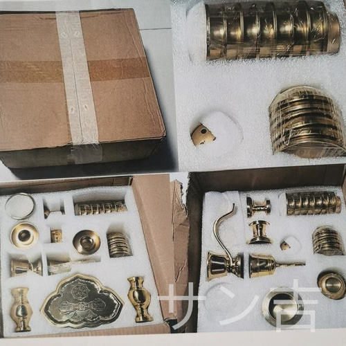 仏教美術 法器セット 真言宗 21点セット 密教法具 一面器 真鍮製 仏教美術 法器セット 真言宗 21点セット 密教法具 一面器 真鍮製