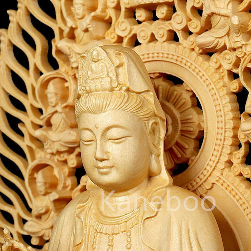 木彫り 観世音菩薩 観音像 観音菩薩 ミニ 仏壇仏像 柘植の木 木彫り 観世音菩薩 観音像 観音菩薩 ミニ 仏壇仏像 柘植の木