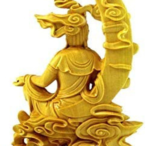 木彫り 水月観音 観音様 置物 観世音菩薩 観自在菩薩 仏像 彫刻