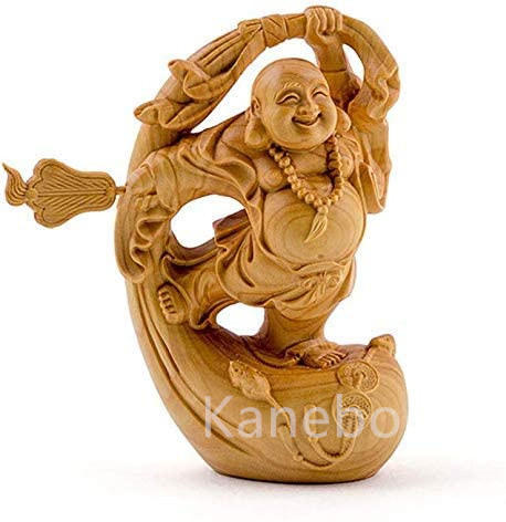 陶磁器赤色弥勒仏像置物 工芸装飾品 陶磁器赤色弥勒仏像置物 工芸装飾品