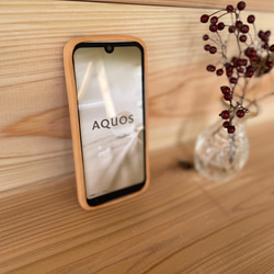 AQUOS wish/wish2  1枚革のスマホケース 1枚目の画像