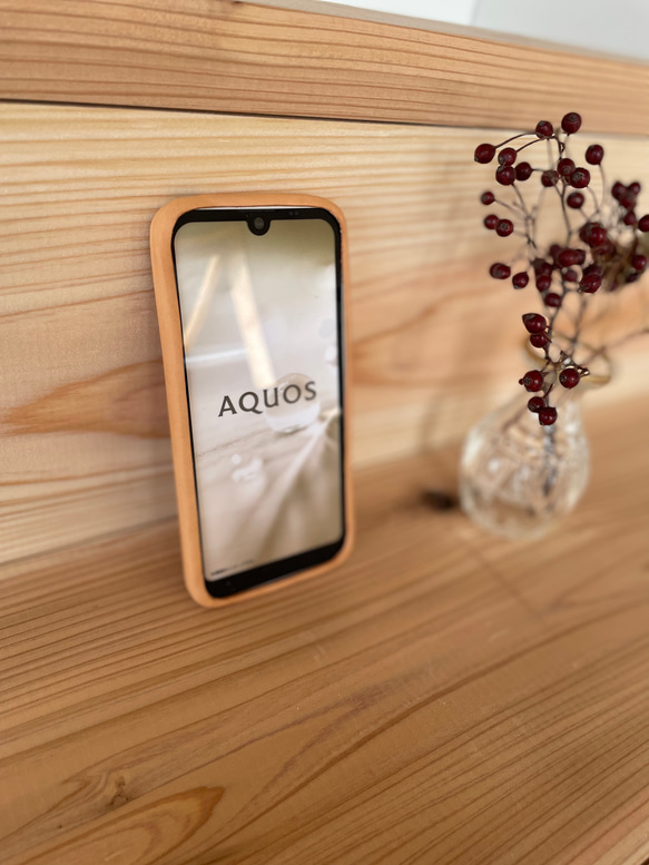 AQUOS wish/wish2  1枚革のスマホケース 1枚目の画像