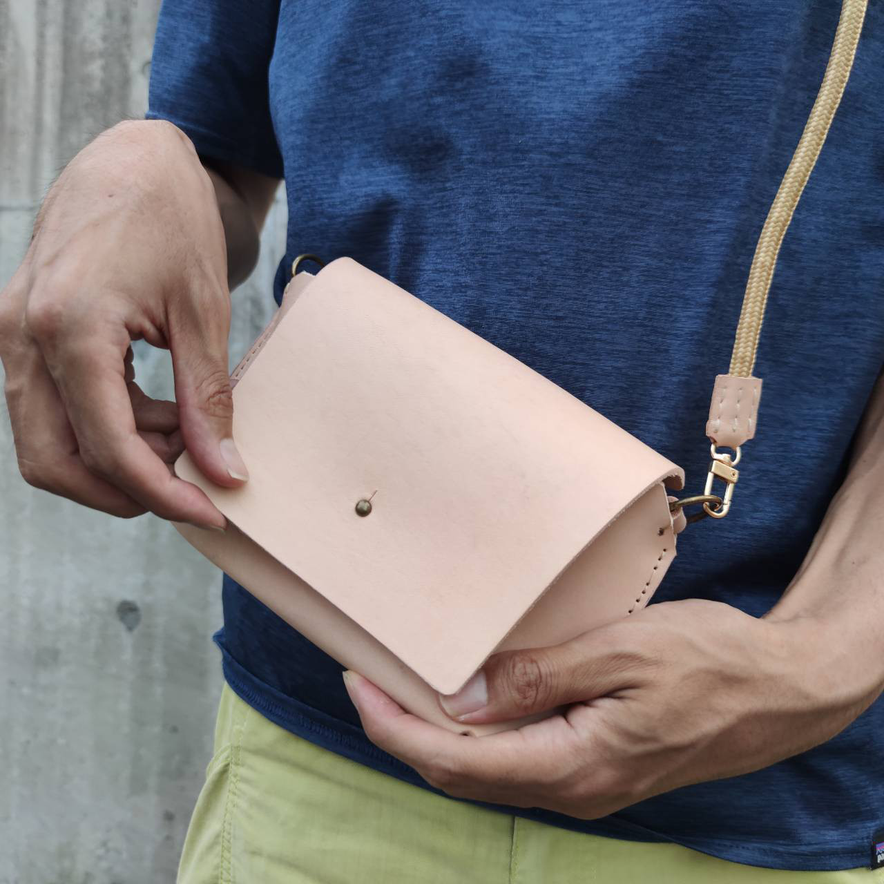 【オーダー品】本革 レザー サコッシュ&コンパクト財布