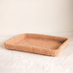 麻紐の吊り下げティッシュボックスカバー 壁掛け 車用 ソフト