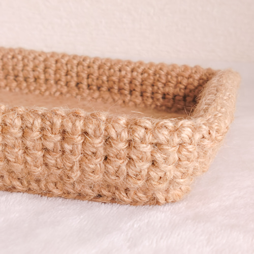 麻紐トレイ Mサイズ マルチトレー 玄関 収納 インテリア アクセサリー