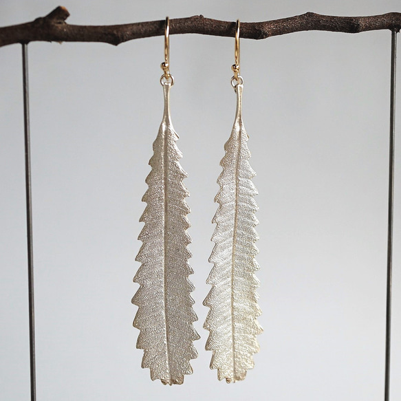 Banksia leaf necklace [P096SV] 第5張的照片