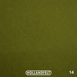 14 オリーブグリーン 100％ ウール フェルト  20X30cm 厚さ1㎜ 2枚目の画像