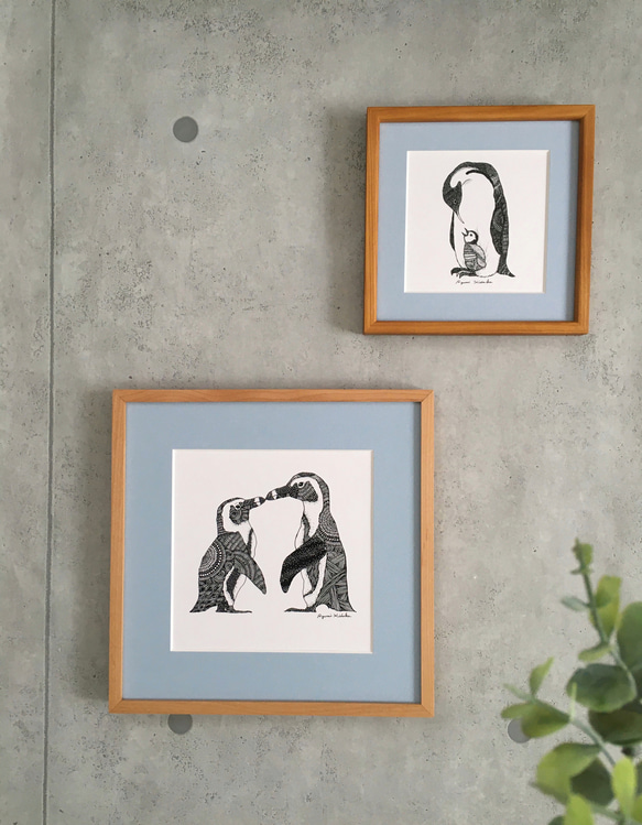 ペンギンたちのましかくポスター2点セット Creema限定　福袋　[特集掲載] ★特集掲載★　➡︎ ペンギンkiss