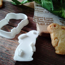 兔子形餅乾模具/Rabbit-shaped cookie cutter 第2張的照片